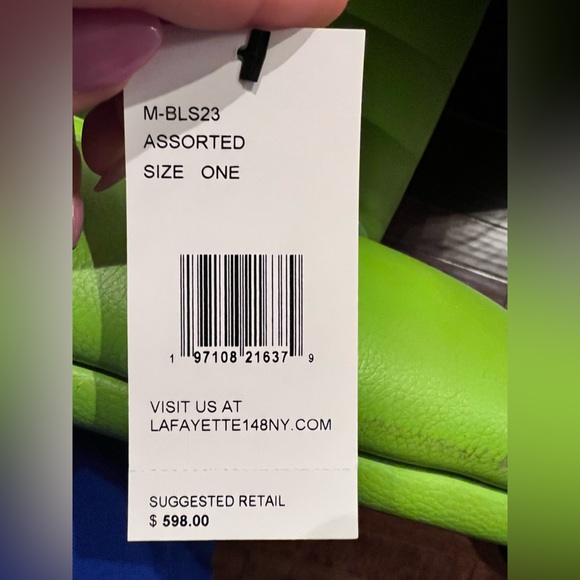 NWT Lafayette 148 swirl design tunic top - Picture 6 of 6